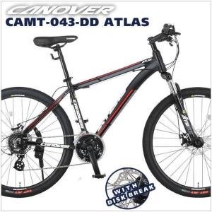 マウンテンバイク 自転車 CANOVER カノーバー CAMT-043-DD ATLAS アトラス 26インチ 21段変速 アルミ 前後ディスクブレーキ 通勤 通学