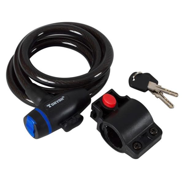 自転車用 かぎ カギ 鍵 ワイヤーロック 120cm