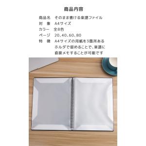 楽譜ファイル A4 サイズ 30ポケット 60...の詳細画像1