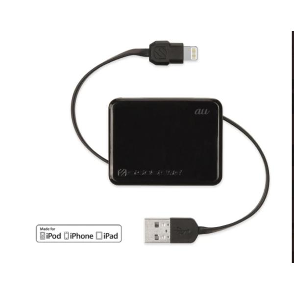 【国内正規品】☆SSランク☆iPhone/iPad対応 USBケーブルL03　巻き取り式　充電・デー...