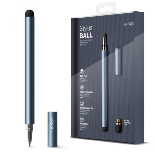 elago STYLUS BALL タッチペン × ボールペン 99％ ピュアアルミ スタイラスペン...