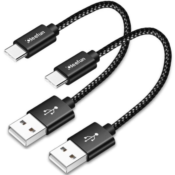 [30cm 2本] USB Type C/タイプc ケーブル 短い CLEEFUN 急速充電 usb...