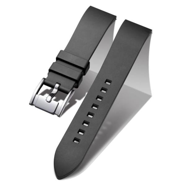 [BINLUN] シリコン腕時計バンド クイックリリース フルオロラバー時計ベルト19mm 20mm...
