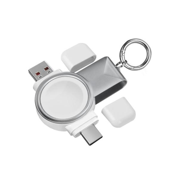 AOKIMI 2 in 1 for Apple Watch 充電器 USB-C と USB-A アッ...