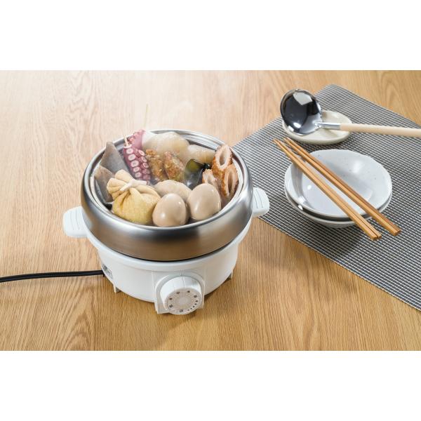 プチ・プレジール 電気ミニグリル鍋（ホワイト）(PGN-80（W）)パーソナル ひとり鍋 コンパクト...