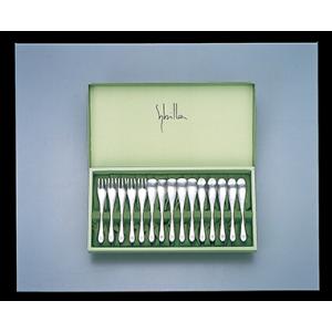 シビラ サンタナ15PCS(SZ-03S)洋食器 コーヒースプーン アイススプーン ワンポイント お...