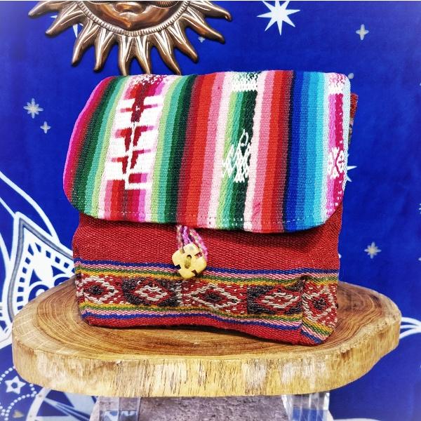 マンタ バッグ　南米 ペルー 織り 伝統 アルパカ ハンドメイド