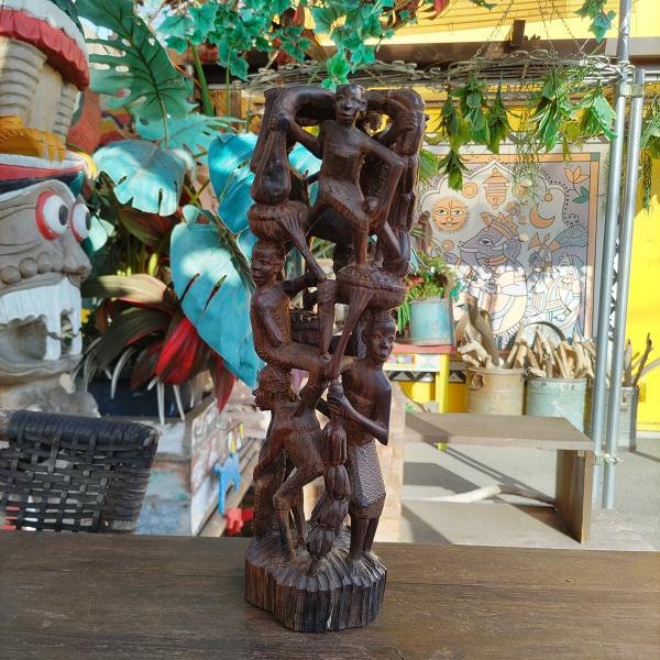 ウジャマー 彫刻 タンザニア 黒檀 エスニック 一点物