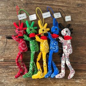 ココペリドール バンダナ柄S　kokopelli 幸運 インディアン ネイティブアメリカン｜lapi-lapi