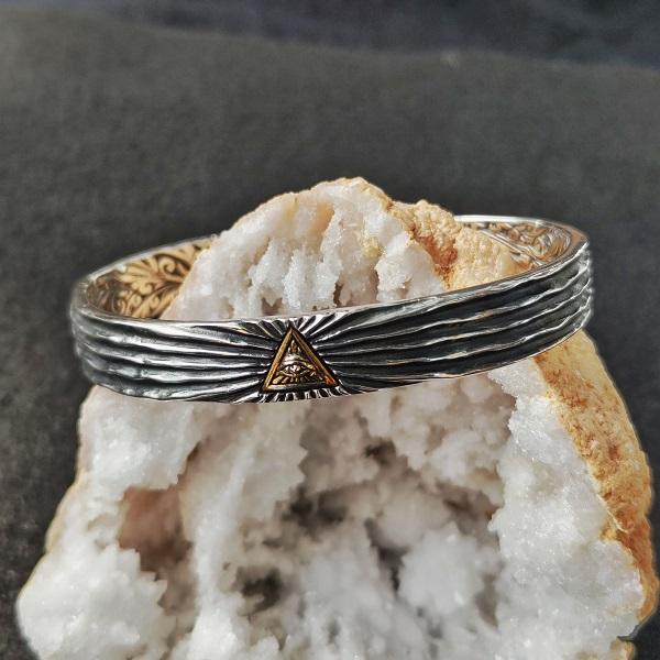 ZOCALO バングル ミラレテル EYE OF PROVIDENCE　ソカロ エスニック シルバー