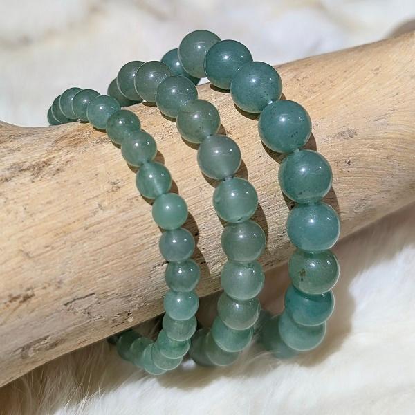 アベンチュリン(ライトグリーン) ブレスレット　 パワーストーン 風水 開運