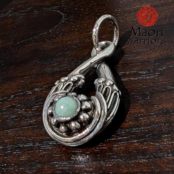 Maori Warriors ペンダントトップ  Jade お守り　翡翠 シルバー 925 マオリ ...