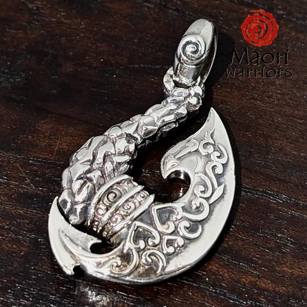 Maori Warriors ペンダントトップ  TIMU TIMU 悪魔の尾　シルバー 925 マ...