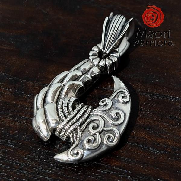 Maori Warriors ペンダントトップ  KURU 呪縛の斧　シルバー 925 マオリ ウォ...