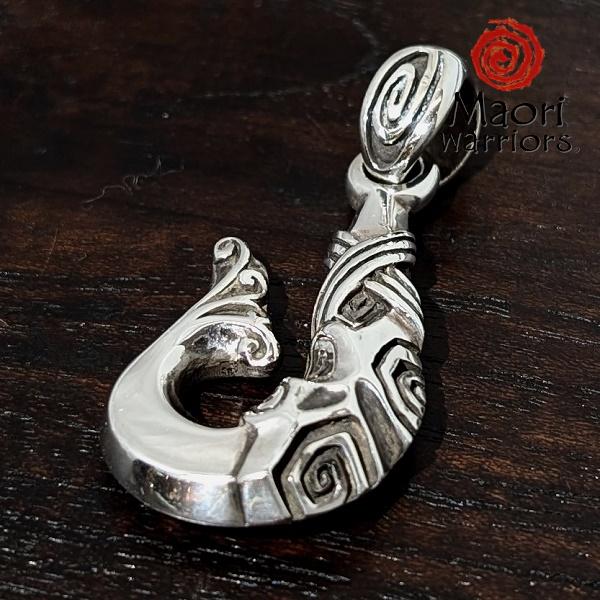 Maori Warriors ペンダントトップ  PAKAKE 老雄　シルバー 925 マオリ ウォ...