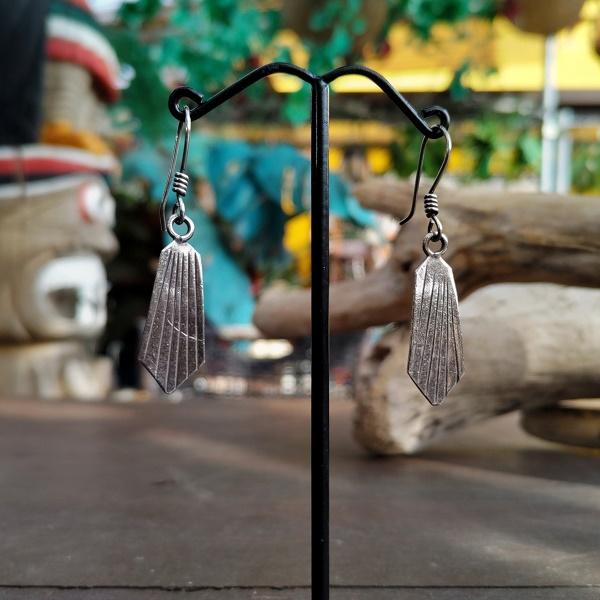 カレンシルバー ピアス プレート　カレン族 少数民族 タイ エスニック ハンドメイド