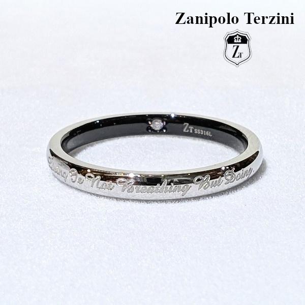 Zanipolo Terzini リング ブラック　ザニポロタルツィーニ サージカルステンレス 金属...