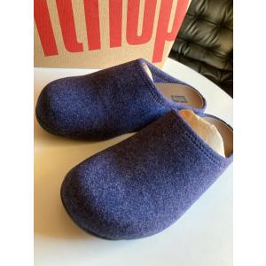 フィットフロップ シャビフェルト ネイビー５　セール レディースシューズ サボ サンダル FITFLOP Shuv Felt 正規品｜lapia