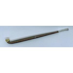 茂作煙管 銀豆延べ 四寸 約120mm きせる 純銀 煙管 もさく : 喫煙具屋