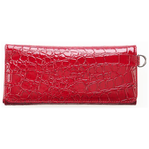 手巻たばこポーチマグネット　クロコレッド　【喫煙具・手巻きたばこ用品】