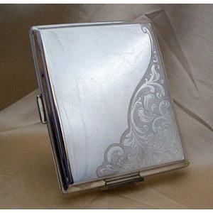 シガレット（たばこ）ケース・喫煙具　925スターリングシルバーケース 85mm16本