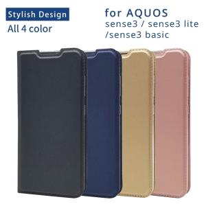 AQUOS sense3 ケース 手帳型 スリム手帳 sense3 basic shv48 sens3 lite 手帳 アクオスセンス3 カバー おしゃれ 耐衝撃 スマホケース 携帯ケース 携帯カバー