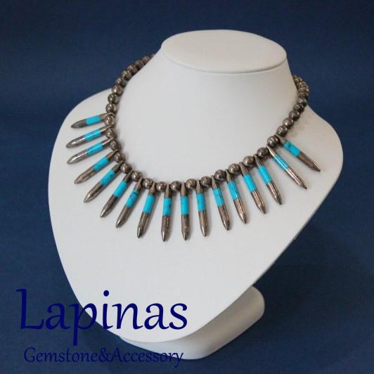 インディアンジュエリー　ターコイズ　ネックレス　（JU15）