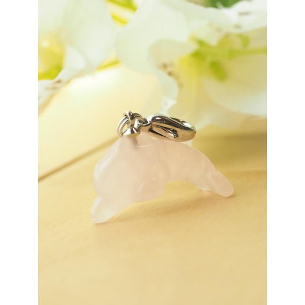 幸せのマスクチャーム・ドルフィン（ローズクオーツ）MAS1