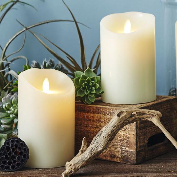 1個のお値段です LEDキャンドル LUMINARA ルミナラ ピラー３×４