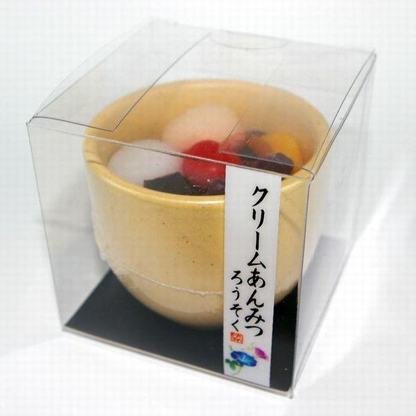 クリームあんみつ ろうそく キャンドル 故人の好物シリーズ 母の日 カメヤマローソク