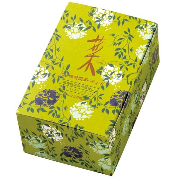 菜 24時間ボーディブ ６個入り カメヤマローソク 停電 緊急時に