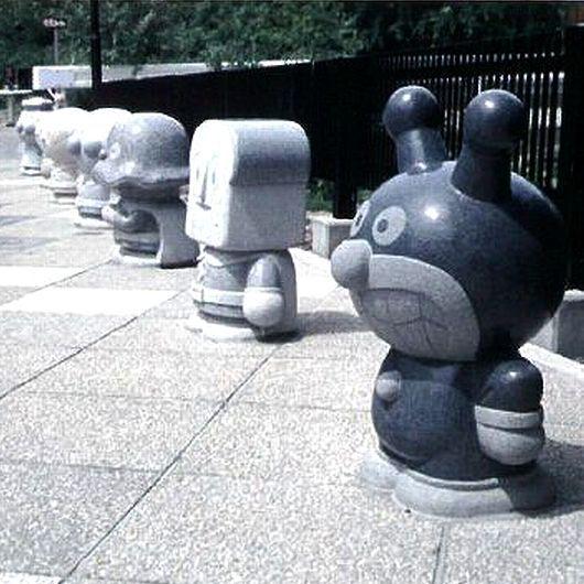 アンパンマン スタチュー 石像Ａタイプ 天然御影石製 立像600mm 受注生産商品