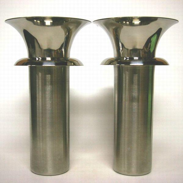 ステンレス製 花筒 1本 直径58mm 広口 お墓用 花立 花立て お墓のリフォーム 錆びにくい お...