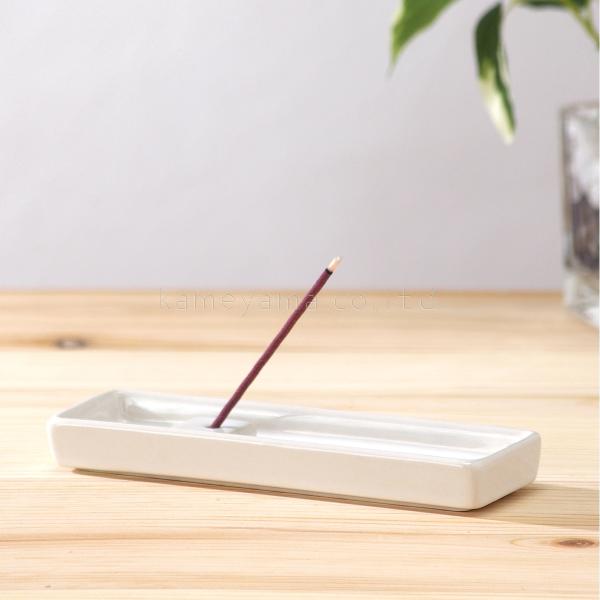 香立て・香皿セット 79150000 カメヤマ 香立て 香皿 セット 線香 お香 シンプル 白 ホワ...