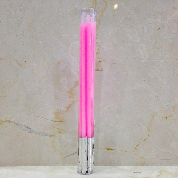 スリムキャンドル ピンク 細いろうそく 10本入り お誕生日のお祝いろうそくに ネコポス対応