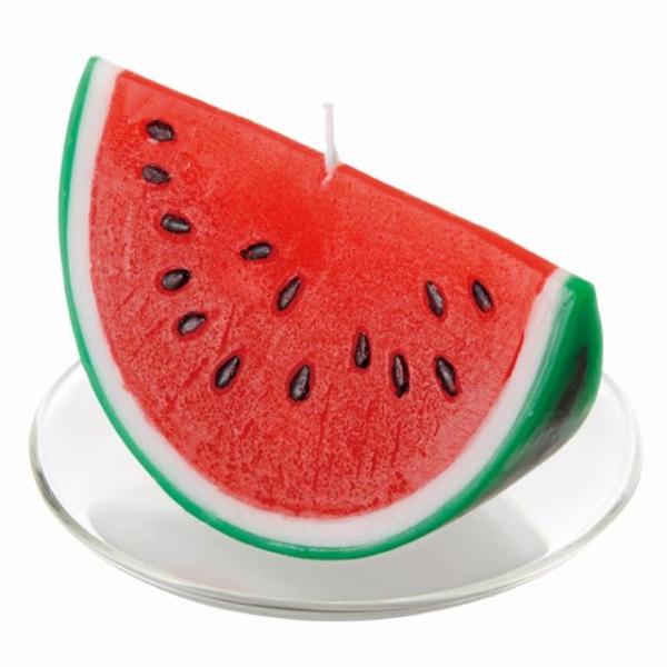 スイカキャンドル すいかの香り 夏 故人の好物シリーズ カメヤマローソク 好物キャンドル 本物そっく...