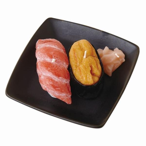お寿司キャンドルC 大トロ ウニ サビ入り 母の日 故人の好物シリーズ カメヤマローソク インテリア...