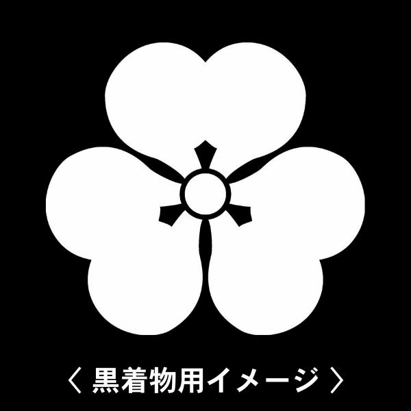 【 片喰 紋 】6枚入(布製のシール)羽織や着物に貼る家紋シール。男性 女性 留袖 黒紋付 白.黒地...