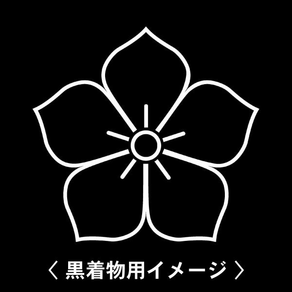 【 陰桔梗 紋 】6枚入(布製のシール)羽織や着物に貼る家紋シール。男性 女性 留袖 黒紋付 白.黒...
