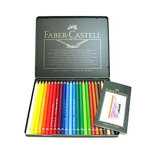 ファーバーカステル ドイツ アルブレヒトデューラー水彩色鉛筆 24色（缶入り）