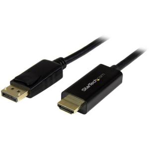 STARTECH.COM StarTech ディスプレイ変換ケーブル/DP 1.2 - HDMI 1.4/2m/4K30Hz/BK DP2HDMM2MB