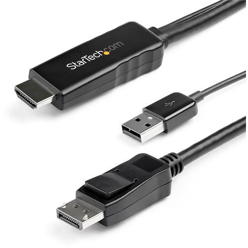 STARTECH.COM StarTech ディスプレイ変換ケーブル/HDMI - DP/2m/4K...