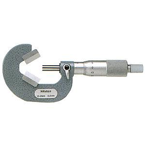 Mitutoyo(ミツトヨ) V溝マイクロメーター スピンドル測定面超硬 Mitutoyo(ミツトヨ) V溝マイクロメーター スピンドル測定面超硬
