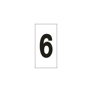 日本緑十字社 数字ステッカー 数字−６（小）｜laplace