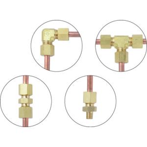フジトク 黄銅製ハーフユニオン Φ6×1/4B...の詳細画像1