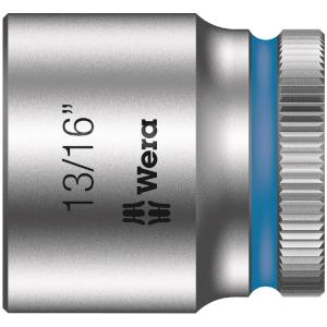 WERA ヴェラ 差込角3/8DR ZYKLOPソケット 六角差込サイズ13/16inch 全長30mm 003579