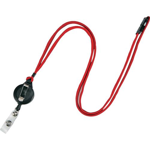 TRUSCO リールクリップ付ストラップ 赤 （ 369-2227 ）