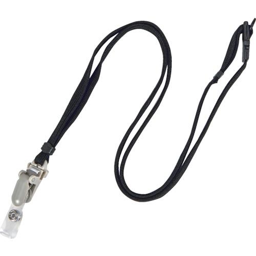 TRUSCO 脱着式名札用ストラップ 黒 （ 382-1212 ）