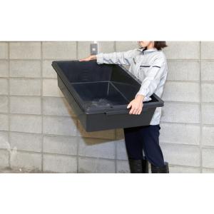 TRUSCO トラ舟75Lブラック(角型・再生...の詳細画像1