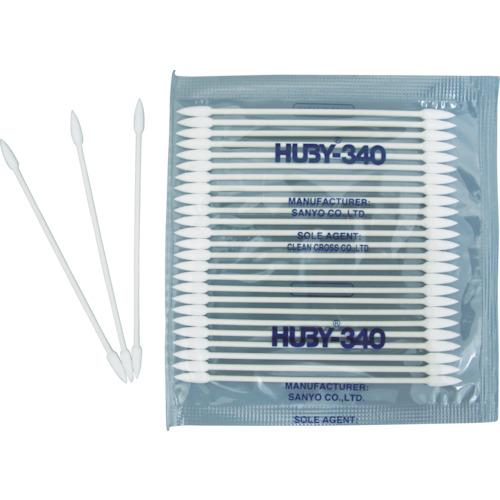 クリーンクロス HUBY 3インチ 工業用綿棒(先端コーン型/シャープポイントスリム)BB-003M...
